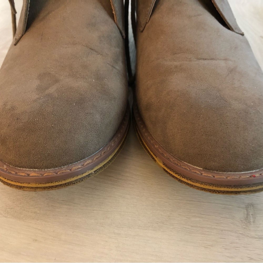 Old Navy Tan Faux Suede Desert Chukka Boots Mens Size 12 - Picture 6 of 11
